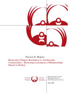 NCFNG | Restorative Dispute Resolution In Anishinaabe Communities - Restoring Conceptions Of Relationships Based On Dodem