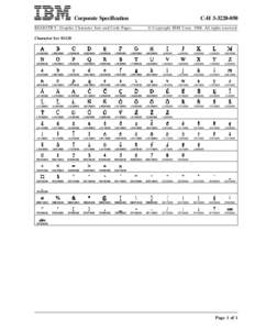 Corporate Specification  C-H[removed]REGISTRY: Graphic Character Sets and Code Pages