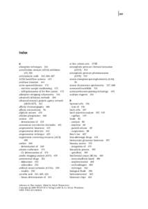 j663  Index a absorption techniques 244 acetylcholine esterase (AChE) inhibitors