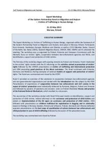 EaP Panel on Migration and Asylum[removed]May 2013, Warsaw/Poland Expert Workshop of the Eastern Partnership Panel on Migration and Asylum