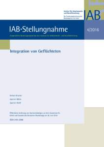 Integration von Geflüchteten