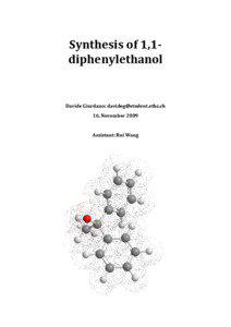 Synthesis of 1,1diphenylethanol  Davide Giordano: [removed]