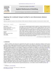 Applied Mathematical Modelling–138  Contents lists available at ScienceDirect Applied Mathematical Modelling journal homepage: www.elsevier.com/locate/apm