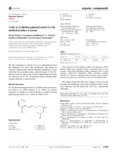 3-[(E[removed]Methoxyphenyl)vinyl]-5,5-dimethylcyclohex-2-enone