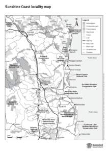 Sunshine Coast locality map