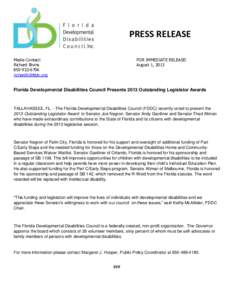PRESS RELEASE Media Contact: Richard Bivins[removed]removed]