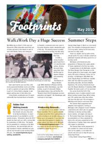 Footprints May 2010 May 2010 Newsletter of Living Streets Aotearoa