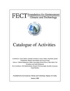 Environment / Earth / Academia / Adaptation to global warming / Impacts of Climate Change on Sri Lanka / Columbia University / The Earth Institute / Hydrology