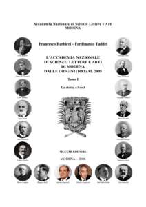 Accademia Nazionale di Scienze Lettere e Arti MODENA