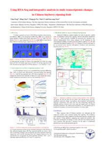 Using RNA-Seq and integrative analysis to study transcriptomic changes in Chinese bayberry ripening fruit Chao Feng1†, Ming Chen2†, Chang-jie Xu1, Xian Li1 and Kun-song Chen1* 1  Laboratory of Fruit Quality Biology /