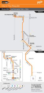 City to The Pines SC via Doncaster Park + Ride Route 908  Zone 2