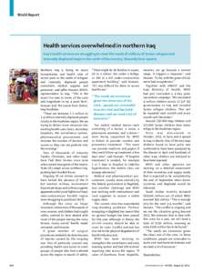 Health services overwhelmed in northern Iraq