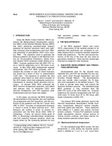 P4.6  IMPROVEMENTS IN EXTENDED-RANGE TEMPERATURE AND PROBABILITY OF PRECIPITATION GUIDANCE Kevin L. Carroll * and Joseph C. Maloney, III Meteorological Development Laboratory