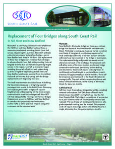 Bridges / MBTA Commuter Rail / South Coast Rail / Massachusetts Department of Transportation / Arch bridges / Vertical-lift bridge / Transportation in the United States / Old Colony Railroad / Transport