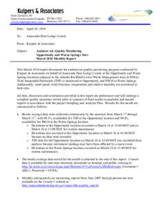 Microsoft Word - Opp  WS AQ Monthly Report _03-2010_-Draft.doc