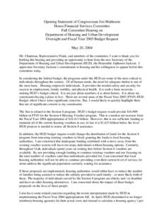 Federal assistance in the United States / Education / Poverty / Public housing in the United States / Section 8 / Public housing / School voucher / HOME Investment Partnerships Program / United States federal budget / Affordable housing / United States Department of Housing and Urban Development / Housing