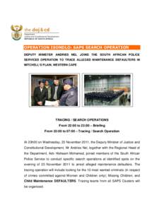 South African Police Service / Security / Law / Police / Law enforcement in South Africa / National security / Crime in South Africa