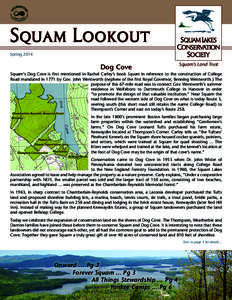 Squam Lookout Spring 2014 Dog Cove  Squam’s Land Trust