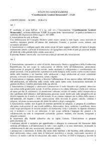 .  Allegato A STATUTO ASSOCIAZIONE “Coordinamento Genitori Democratici” – CGD