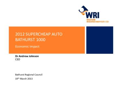 Supercheap Auto / Value added / Bathurst /  New South Wales / National accounts / Bathurst