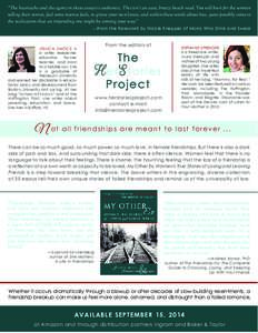 “The heartache and the agony in these essays is authentic. This isn’t an easy, breezy beach read. You will hurt for the women telling their stories, feel some intense feels, re-grieve your own losses, and within thes