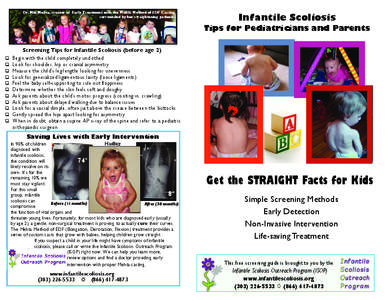 Dr. Min Mehta, creator of Early Treatment with the Mehta Method of EDF Casting surrounded by her straightening patients. Infantile Scoliosis  Tips for Pediatricians and Parents