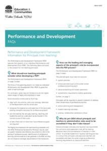03/03/15_15977  March 2015 Performance and Development FAQs