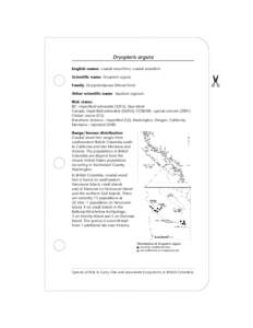 Species at Risk in Garry Oak & Associated Ecosystems in British Columbia (Dryopteris arguta)