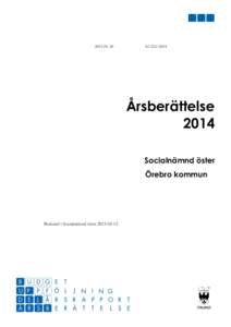 Socialnämnd östers årsberättelse 2014