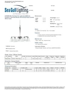 Vist our web site at www.SeaGullLighting.com[removed] - page 1 of 1  Job Name:  Job Type: