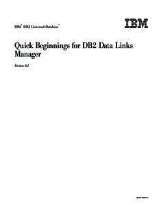 Data Links Manager Quick Beginnings