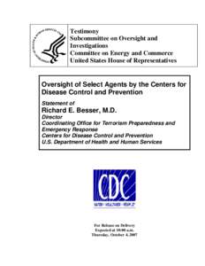 Biosecurity / Select agent / Toxins / Health / Safety / Medicine / Bioterrorism / Inspector General / Biological agent / United States Department of Health and Human Services / Biology / Centers for Disease Control and Prevention