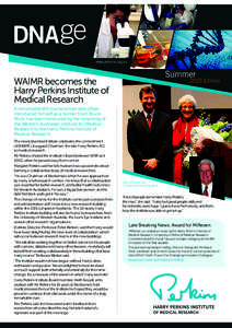 DNAge WAIMR Newsletter of the Western Australian Institute for Medical Research