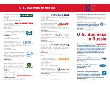 American Chamber of Commerce in Russia  U.S. Business in Russia