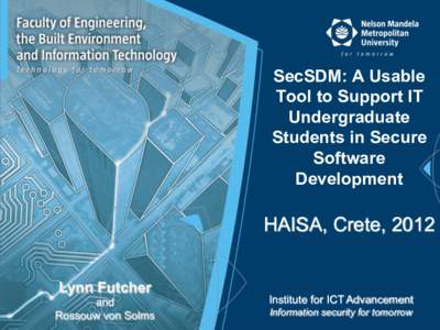 SecSDM: A Usable Tool to Support IT Undergraduate Students in Secure Software Development