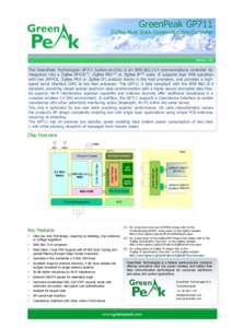 GreenPeak GP711  ZigBee Multi Stack Communications Controller Version 1.00