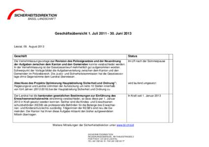 Microsoft Word - Geschäftsübersicht Legislatur RR Reber_09[removed]def.doc