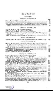 CONTENTS WEDNESDAY, NOVEMBER 3, 1971 Page  Paul J. Fannin, U.S. Senator from Arizona