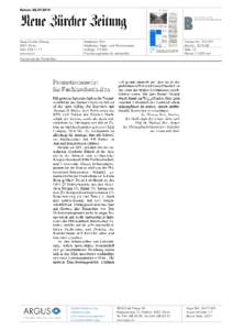 Datum: [removed]Neue Zürcher Zeitung 8021 Zürich[removed]www.nzz.ch