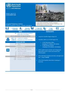 Situation report # [removed]AUGUST 2014 occupied Palestinian territory Conflict escalation in Gaza – complex emergency