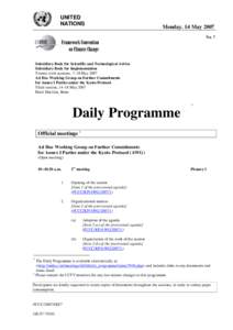 Climate change policy / Climate change / International relations / Kyoto Protocol / Yvo de Boer / The Adaptation Fund / Intergovernmental Panel on Climate Change / United Nations Framework Convention on Climate Change / Carbon finance / Environment