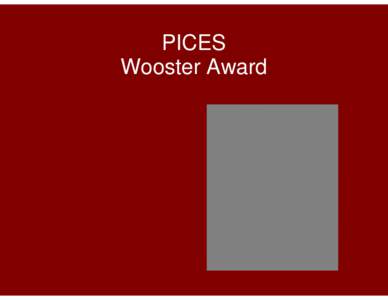PICES Wooster Award Kenneth Leslie Denman  IPCC WG1 2007