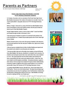 Parents as Partners St. Johns County School District—ESE Dept. Volume 3, Issue 3 March, 2014