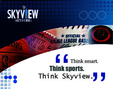 “  Think smart. Think sports. Think Skyview.