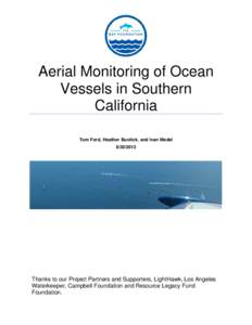 Aerial Monitoring of Ocean Vessels in Southern California