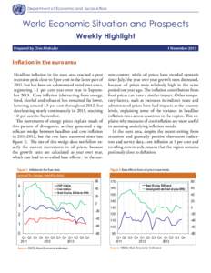 Department of Economic and Social Affairs  World Economic Situation and Prospects Weekly Highlight Prepared by Clive Altshuler