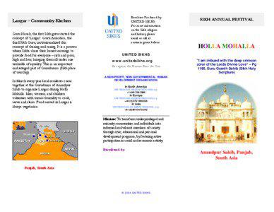 Punjabi culture / Hola Mohalla / Holi / Rupnagar / Gurdwaras / Nihang / Anandpur Sahib / Sikh / Langar / Sikhism / Religion / Sikh practices