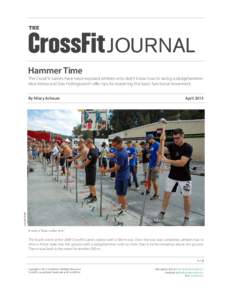 CrossFit / Sports / Metalworking hand tools / Sledgehammer / Hammer / Functional movement / Strike / Swing / Track and field / Humanâ€“machine interaction / Technology / Exercise