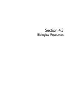 Section 4.3  Biological Resources Subsequent Environmental Impact Report