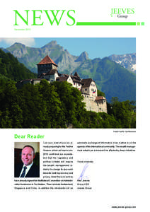 NEWS December 2013 Vaduz Castle, Liechtenstein  Dear Reader